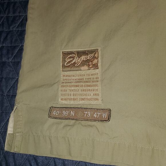 Vintage Enyce Shirt Mens XXL Button Up Y2K Embroidered Streetwear Tan Cotton - Picture 3 of 10